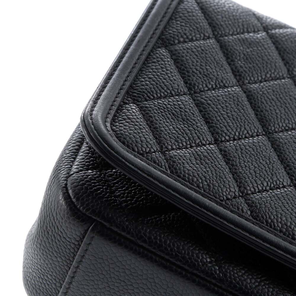 Chanel Filigree Flap Bag Quilted Caviar #223696C33B - Picture 8 of 9